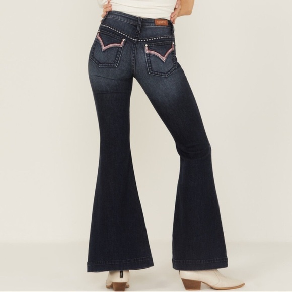 Shyanne Denim - SHYANNE WOMEN'S MR. FLARE STARS & STRIPES FLARE JEANS size 30x34 new w/o tags